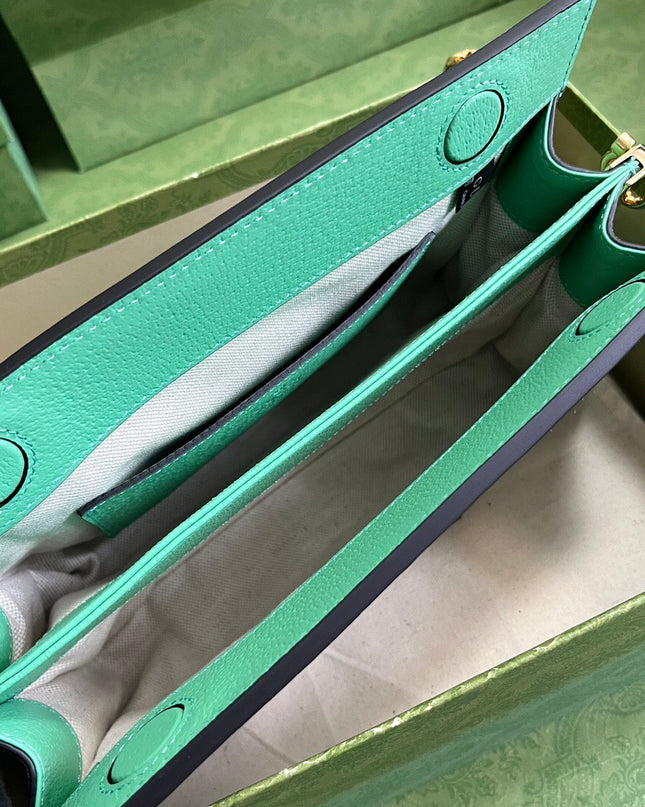 Gucci Ophidia GG Small Shoulder Bag – Aqua Green