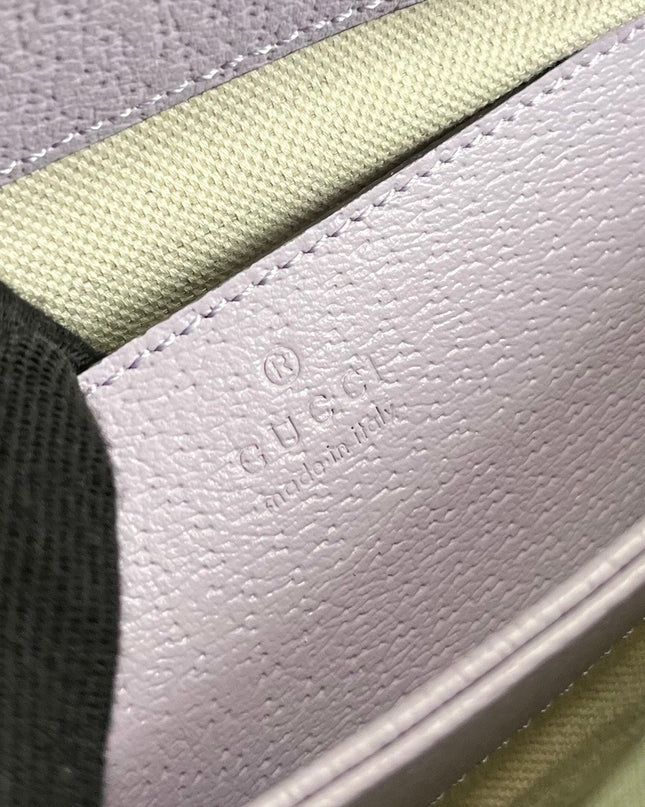 Gucci Ophidia GG Small Shoulder Bag – Lilac and Beige