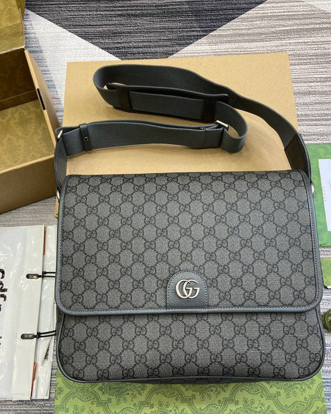 Gucci Ophidia Large Crossbody Bag 792119 - Grey