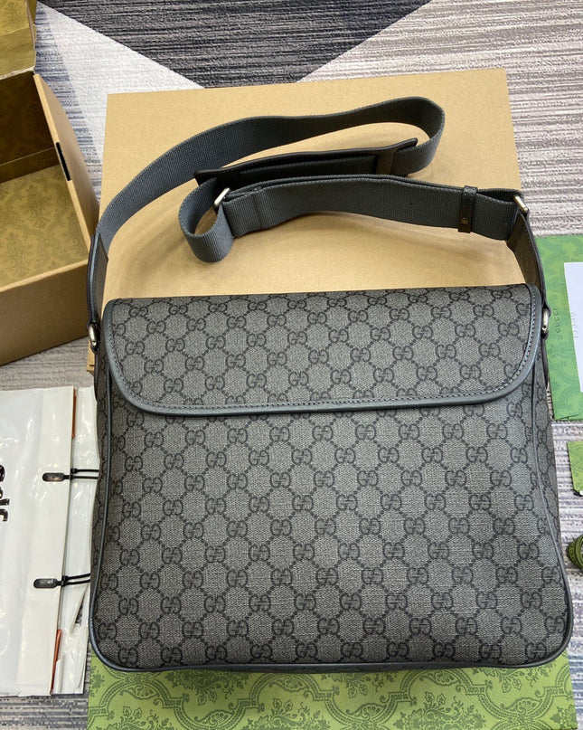 Gucci Ophidia Large Crossbody Bag 792119 - Grey