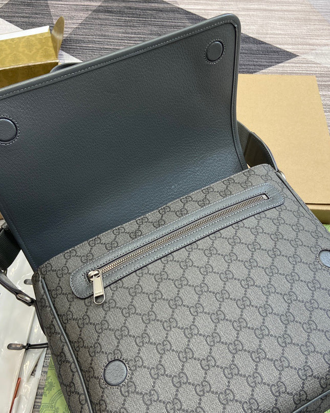Gucci Ophidia Large Crossbody Bag 792119 - Grey
