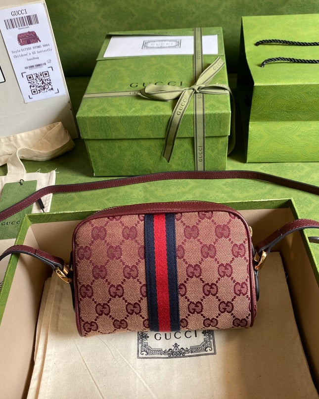 Gucci Ophidia Mini Bag With Web 517350