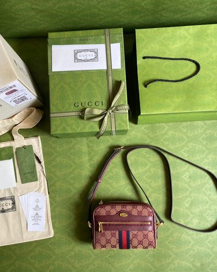 Gucci Ophidia Mini Bag With Web 517350