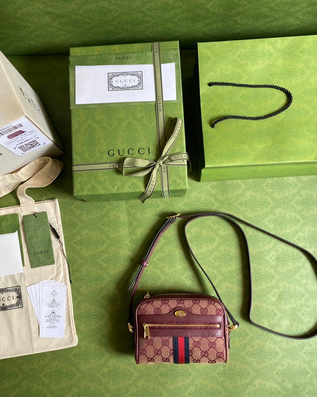 Gucci Ophidia Mini Bag With Web 517350