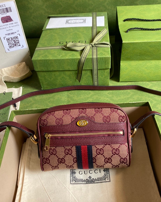 Gucci Ophidia Mini Bag With Web 517350