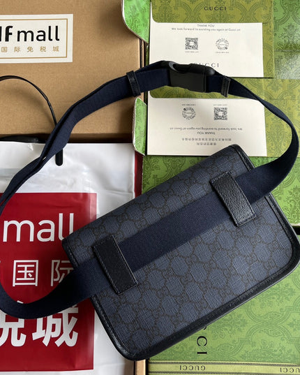 Gucci GG Supreme Messenger Bag – Navy Blue