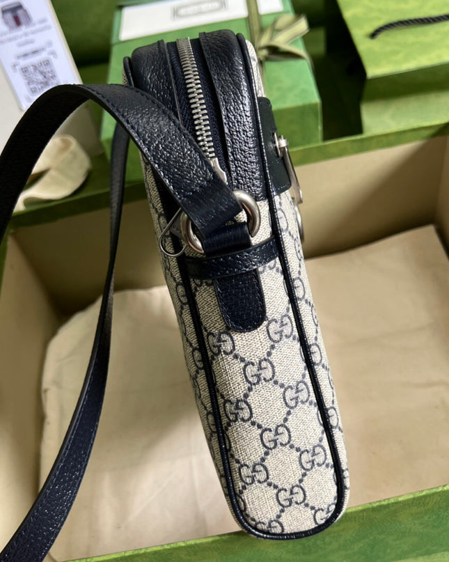 Gucci Ophidia GG Small Messenger Bag – Blue/Red Web Stripe