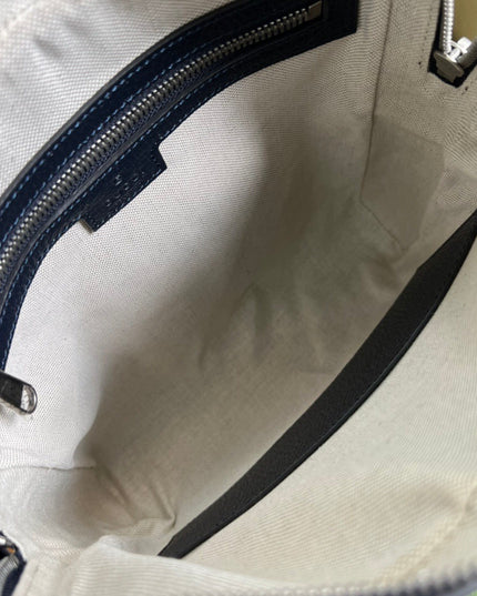 Gucci Ophidia Small Messenger Bag 547926 Blue and beige GG Supreme Canvas