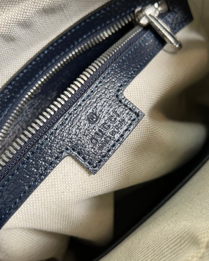 Gucci Ophidia Small Messenger Bag 547926 Blue and beige GG Supreme Canvas