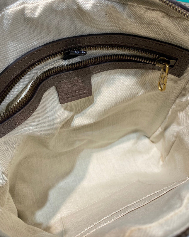 Gucci Ophidia Small Messenger Bag 547926 – Beige/Brown with Web Stripe