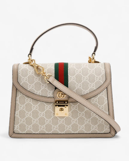 Gucci Ophidia GG Small Top Handle Bag – Beige/Ebony
