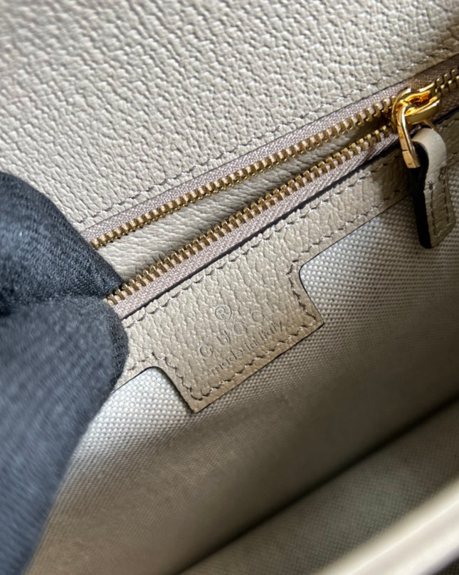 Gucci Ophidia GG Small Top Handle Bag – Beige/Ebony