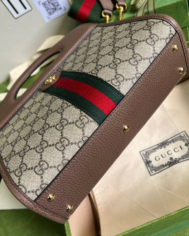 Gucci Ophidia Small Tote With Web 693724