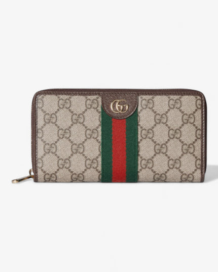 Gucci Ophidia Soft Supreme Zip Around Wallet