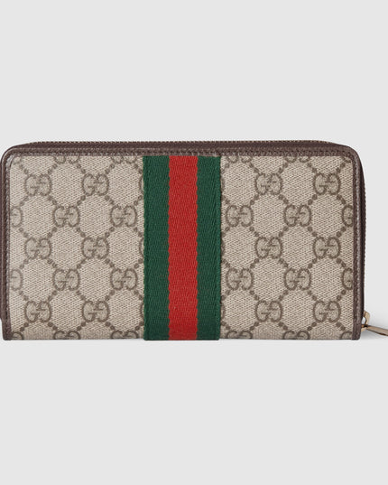 Gucci Ophidia Soft Supreme Zip Around Wallet