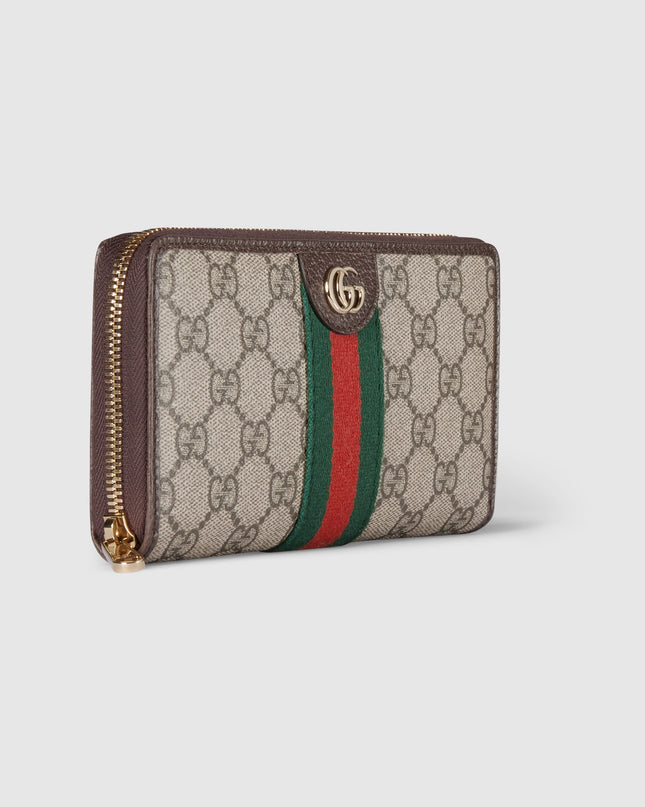 Gucci Ophidia Soft Supreme Zip Around Wallet