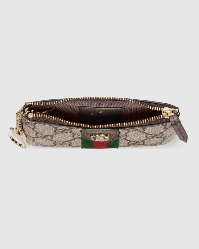 Gucci Ophidia Soft Supreme Zip Key Pouch