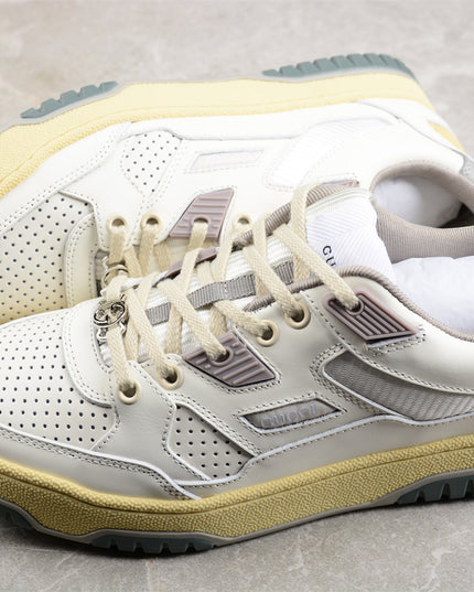 Gucci Perforated Leather Low‑Top Sneaker White Shoes