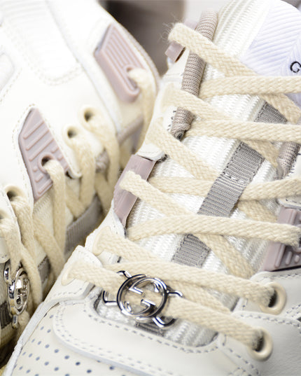 Gucci Perforated Leather Low‑Top Sneaker White Shoes