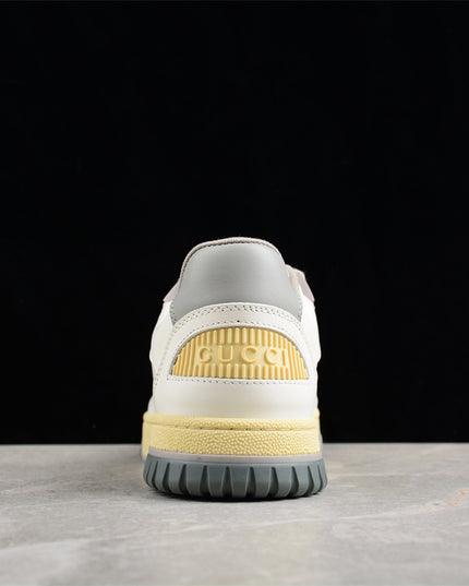 Gucci Perforated Leather Low‑Top Sneaker White Shoes