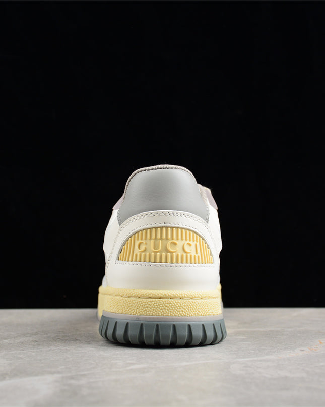 Gucci Perforated Leather Low‑Top Sneaker White Shoes