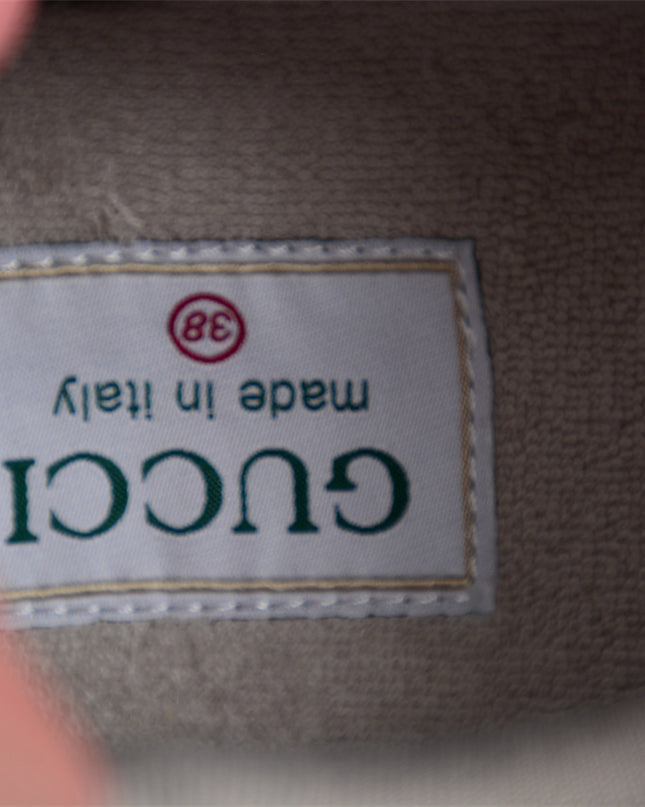 Gucci Perforated Leather Low‑Top Sneaker White Shoes