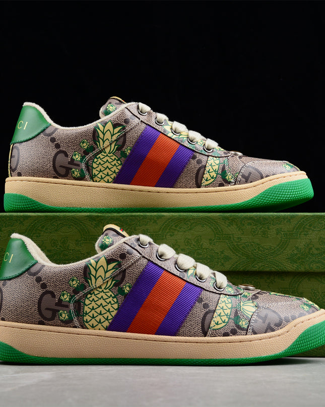 Gucci Pineapple Print GG Supreme Sneaker