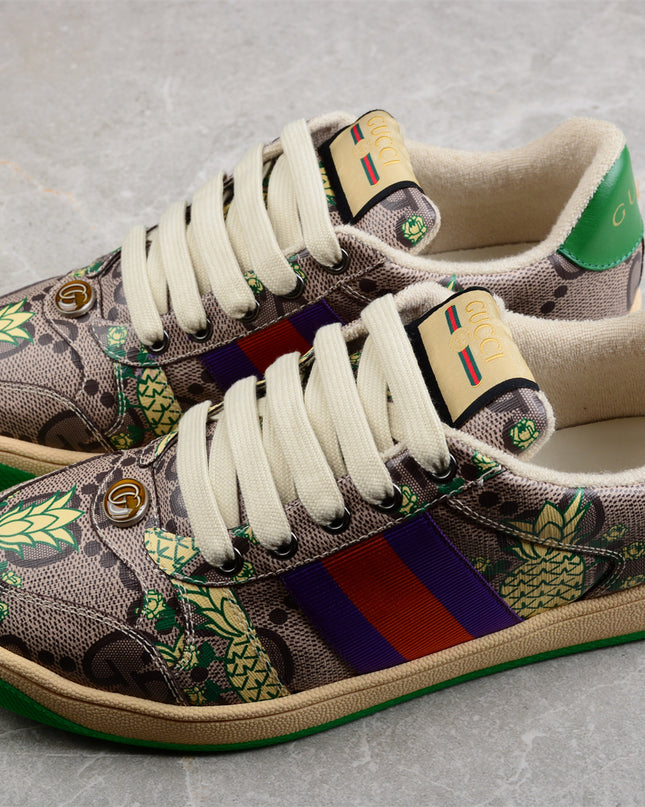 Gucci Pineapple Print GG Supreme Sneaker