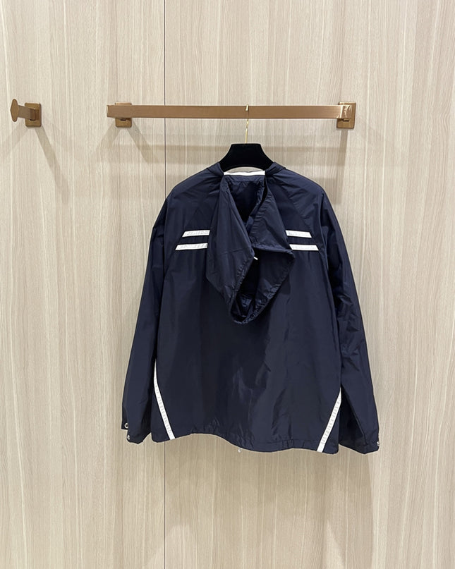 Gucci Prada Re-Nylon Technical Windbreaker Jacket – Navy Blue