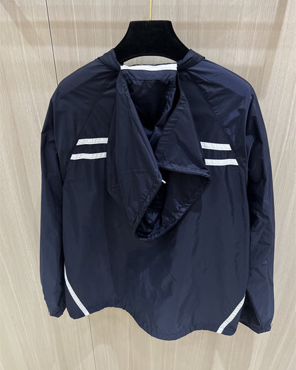 Gucci Prada Re-Nylon Technical Windbreaker Jacket – Navy Blue
