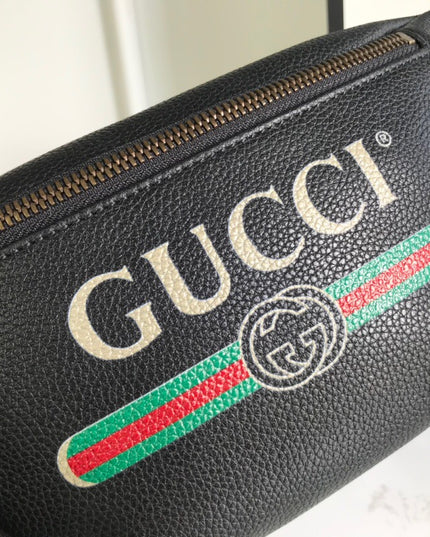 Gucci Print Small Belt Bag 527792 Black