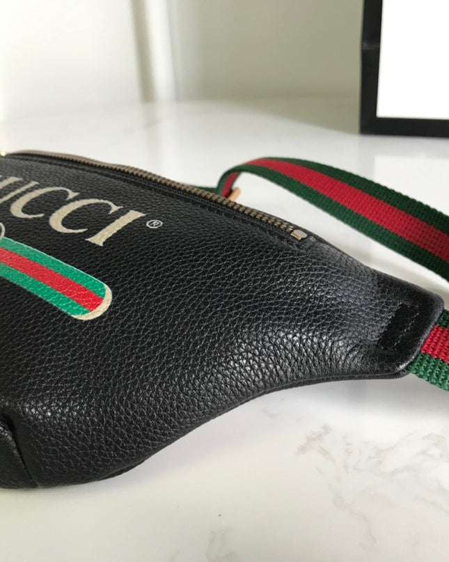 Gucci Print Small Belt Bag 527792 Black