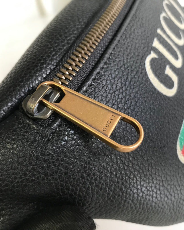 Gucci Print Small Belt Bag 527792 Black