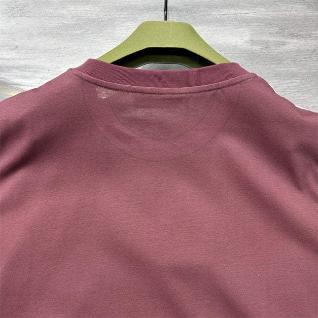 Gucci Printed Cotton-jersey T‑shirt Rosso Ancora Red Logo Design