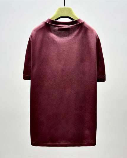 Gucci Printed Cotton-jersey T‑shirt Rosso Ancora Red Logo Design