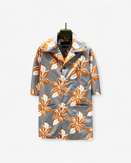 Gucci Printed Cotton Poplin Shirt