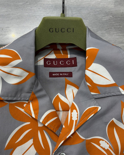 Gucci Printed Cotton Poplin Shirt