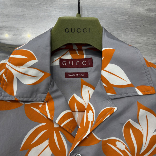 Gucci Printed Cotton Poplin Shirt