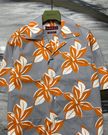 Gucci Printed Cotton Poplin Shirt