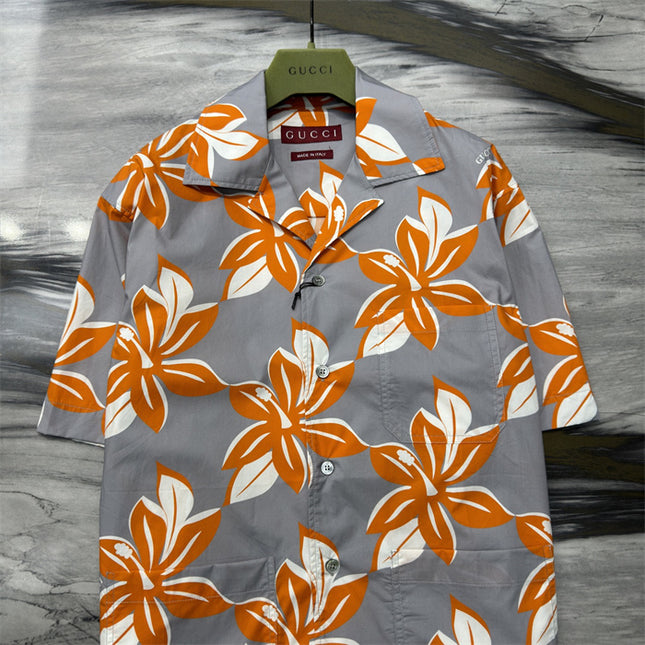 Gucci Printed Cotton Poplin Shirt