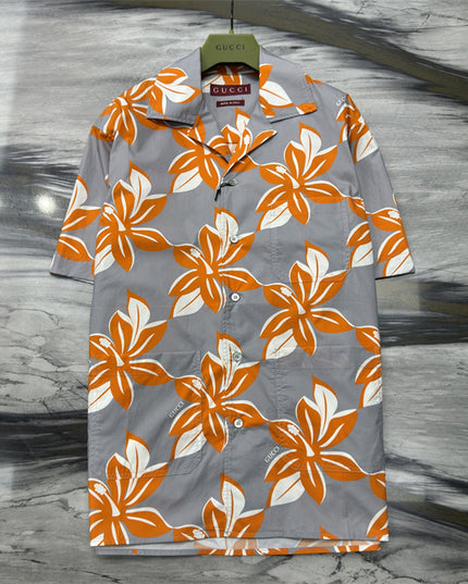 Gucci Printed Cotton Poplin Shirt