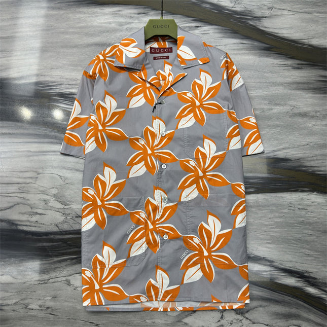 Gucci Printed Cotton Poplin Shirt