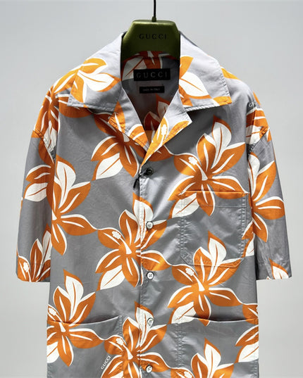 Gucci Printed Cotton Poplin Shirt