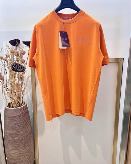 Gucci Printed Cotton‑Jersey T‑Shirt in Orange