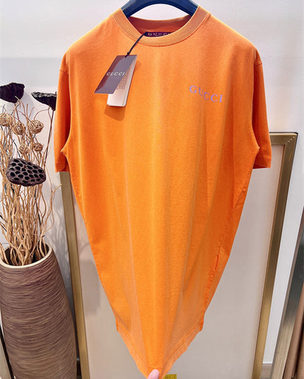 Gucci Printed Cotton‑Jersey T‑Shirt in Orange