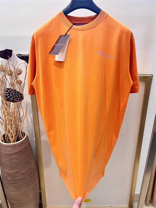 Gucci Printed Cotton‑Jersey T‑Shirt in Orange