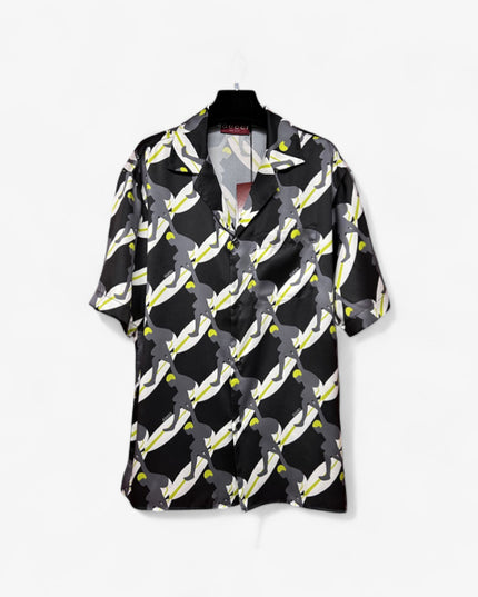 Gucci Printed Silk Camp‑Collar Shirt