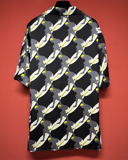 Gucci Printed Silk Camp‑Collar Shirt