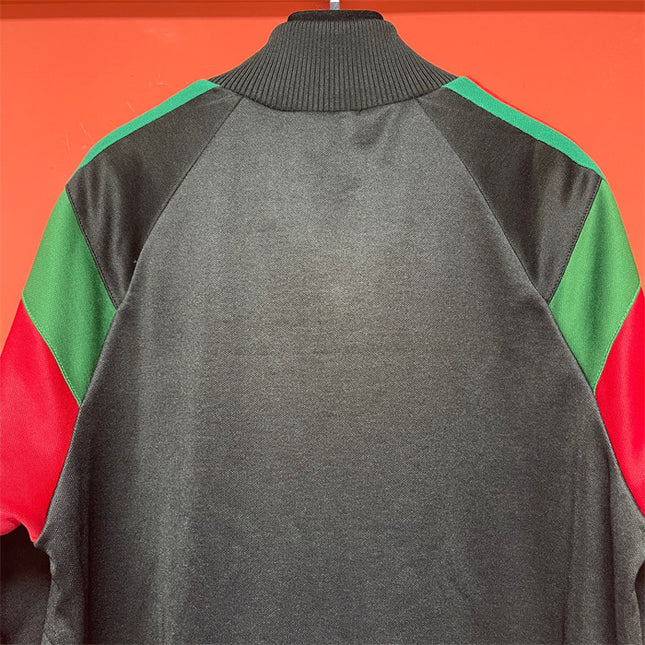 Gucci Retro-Inspired Web Stripe Track Jacket – Black