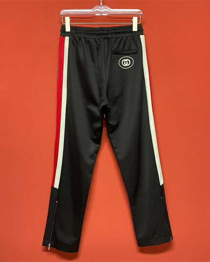 Gucci Retro Logo Track Pants with Tricolor Stripes